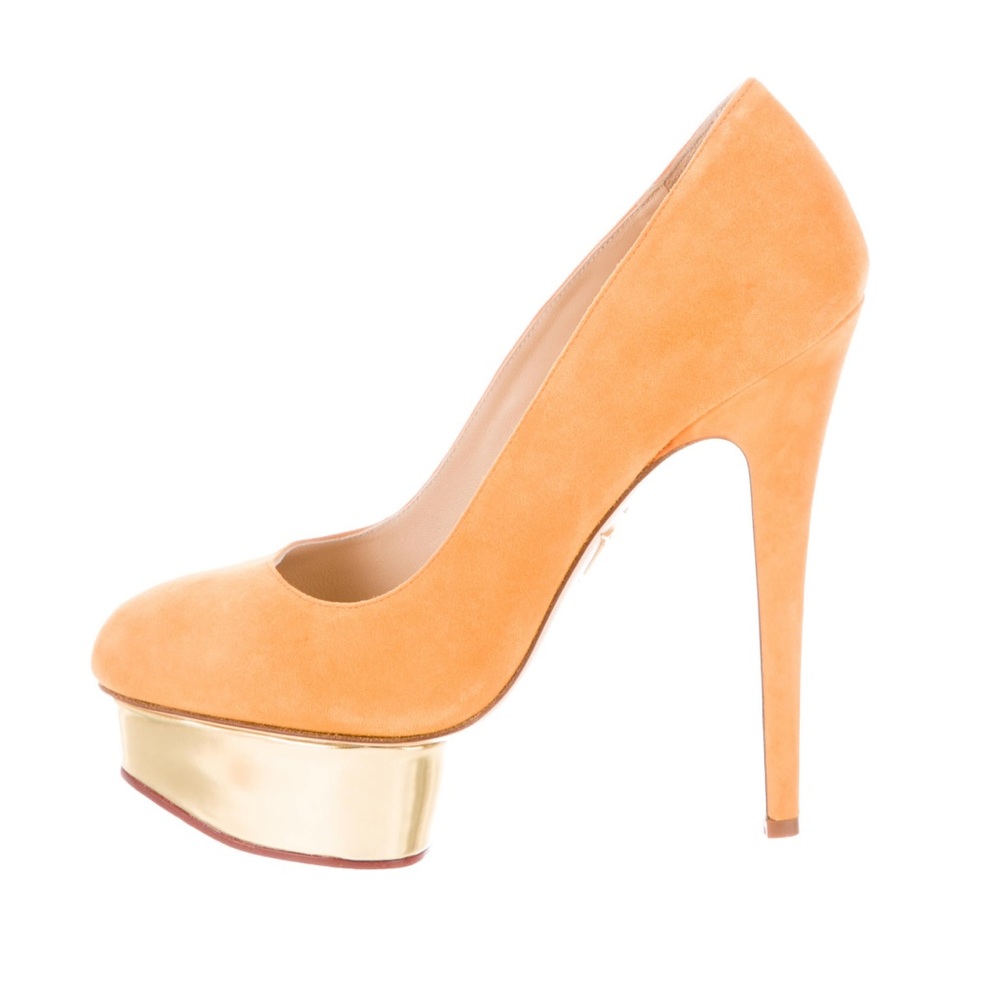 Charlotte Olympia Suede Pumps